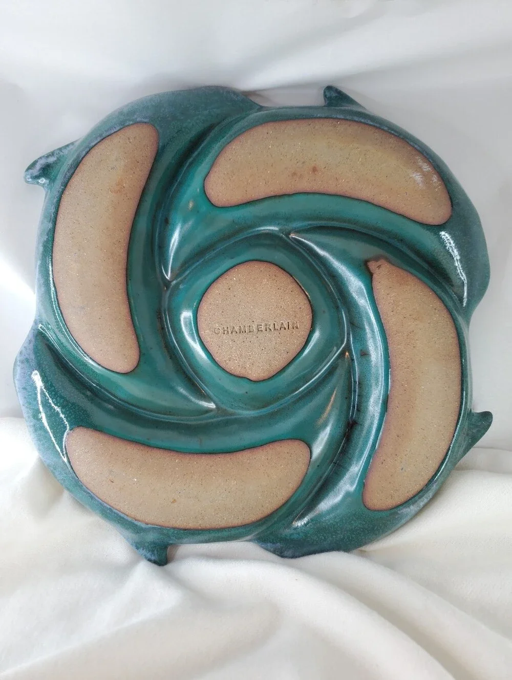 Large Tom Chamberlain Dolphin Platter
